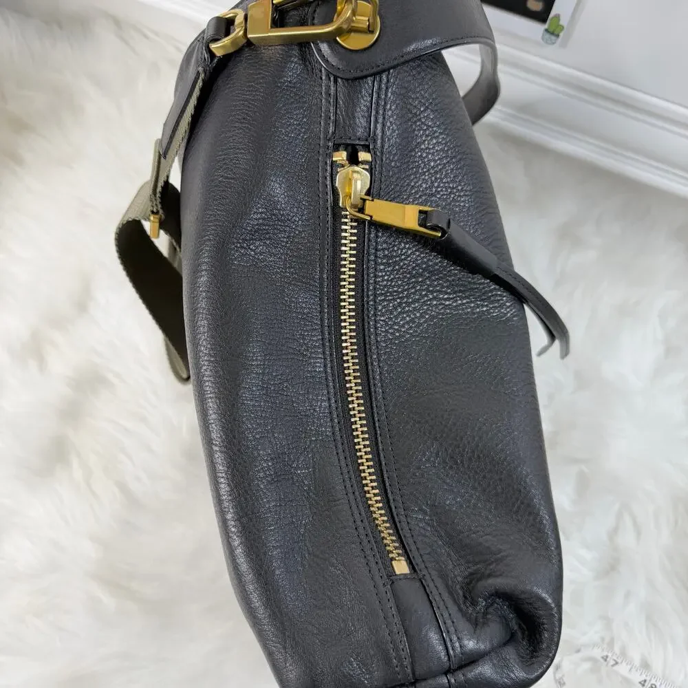 Fossil Maya Cowhide Leather Small Slouchy Hobo Purse